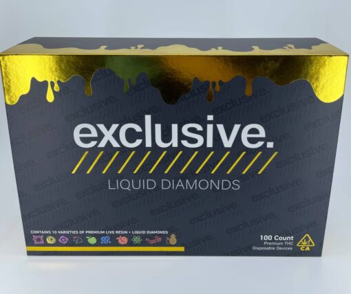 exclusive 1g live resin and liquid diamonds disposable