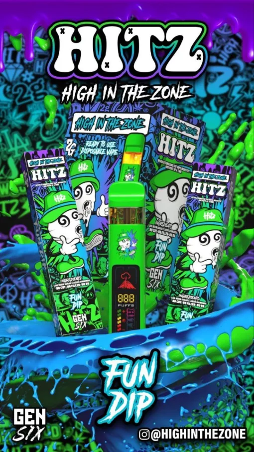 Hitz 2g Disposable vape Gen 6 Fun Gip